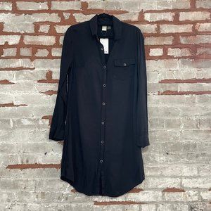 Roxy Women's Tomini Bay View Shirt Button Down Collar Dress - Size